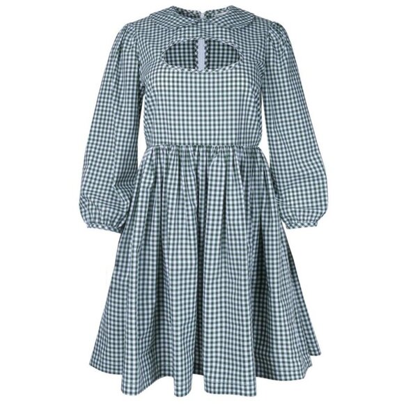 Sandy Liang Socks Dress in Jansport Green (XS) - Picture 6 of 6